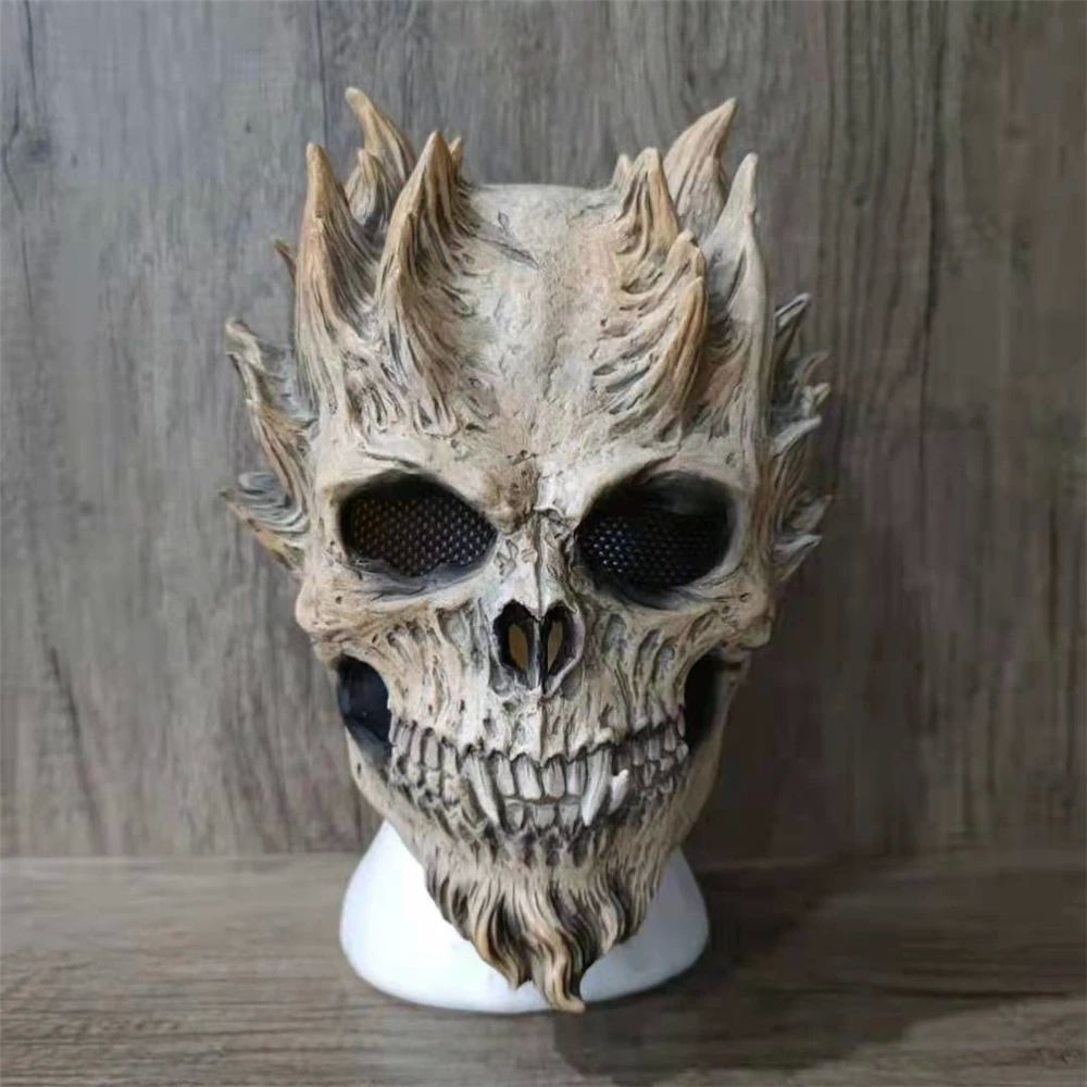Skull Mask Carnaval Party Adults Cosplay Devil Latex Masks H