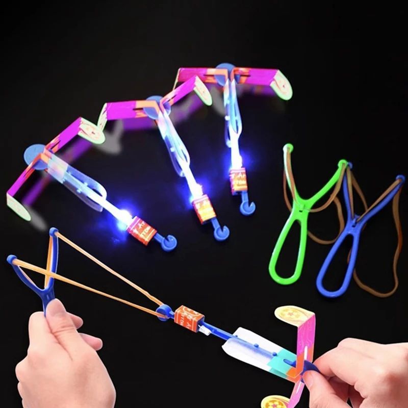 Outdoor Shining Rocket Flash LED Light Party Fun Gift Rubber