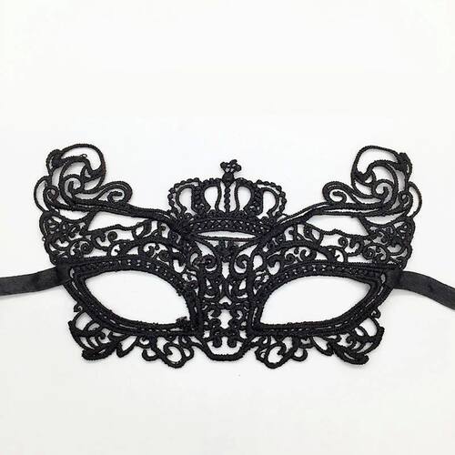 Black Color Unshaped Sexy Women's Lace Masquerade Mask for C