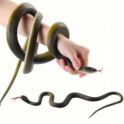 1/2pc Fake Snake Prank Toy Scary Simulation Rubber Anaconda
