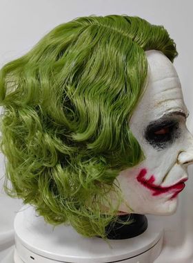 New Joker Clown Mask with Wig Masques Headgear Party Carnava