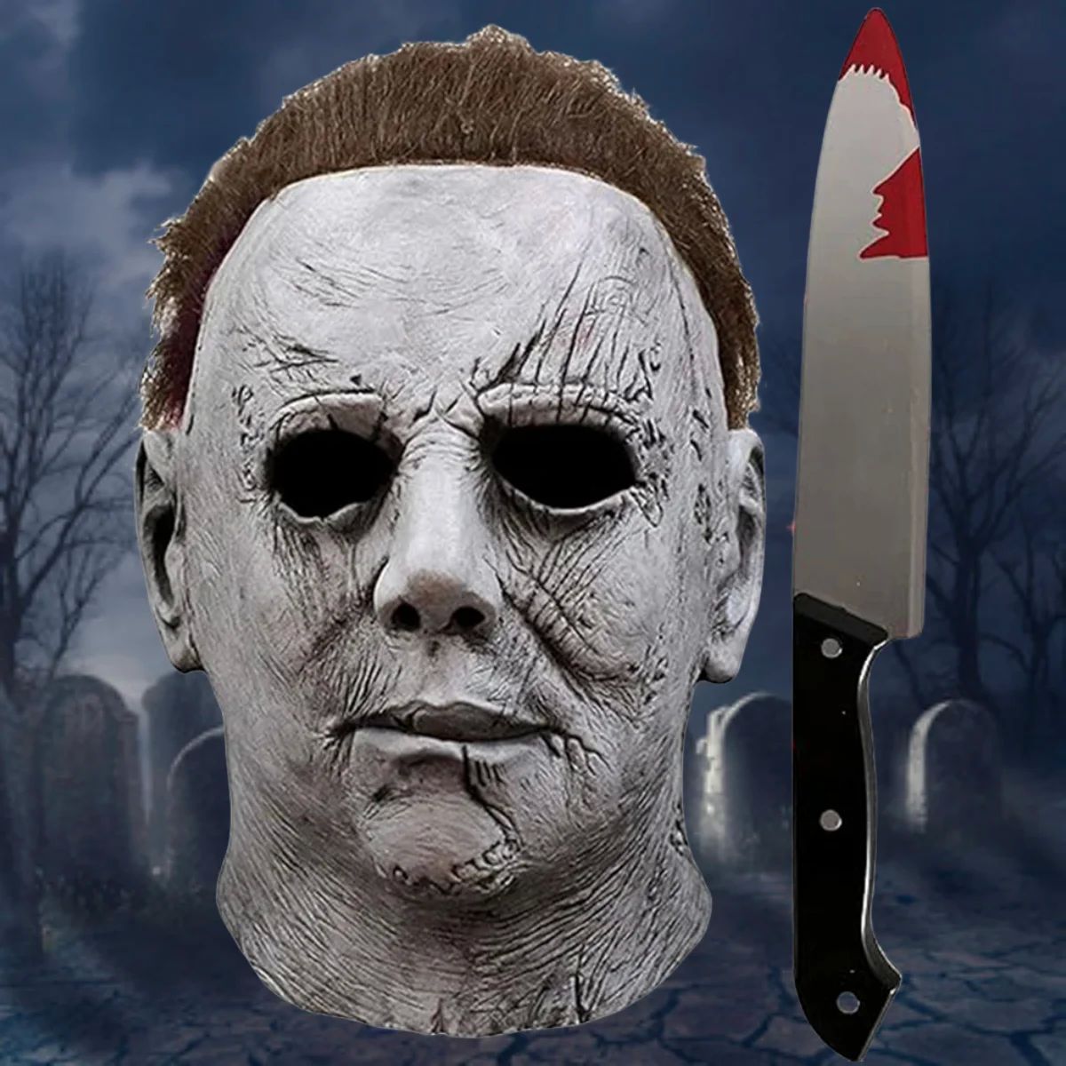 Major Michael Myers Masks Halloween Men's Latex Christmas Fu