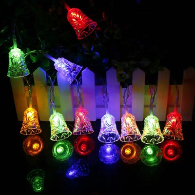 Led Christmas Lights Mini Bells Garland 1.5m 3m 6m Fairy Str