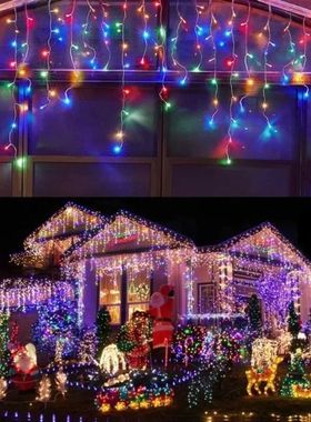 Christmas Garland LED Curtain Icicle Lights Festoon LED Ligh