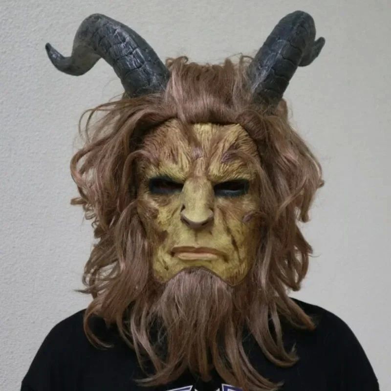 Cosplay Movie Beauty and the Beast Prince Mask Helmet Eyepat