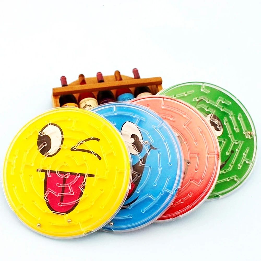 10-50Pc 7cm Cute Round Track Bead Maze Toy Kids Birthday Par