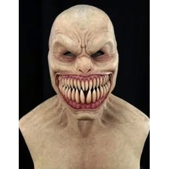 Halloween Carnival Cracked Teeth Disgusting Realistic Demon