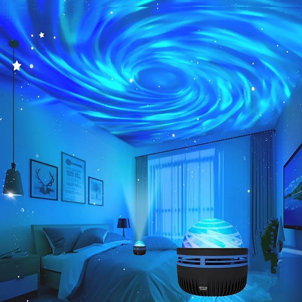 LED Galaxy Projector Light Colorful Galaxy Sky Projector Bed