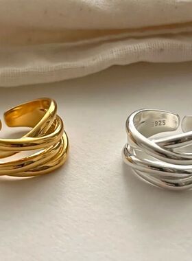 Rings for Women Men Couple Minimalist Handmade Simple Interw