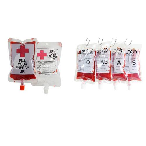 1Pc 250ml Halloween Blood Bags Vampire Fake Blood Suction Ba