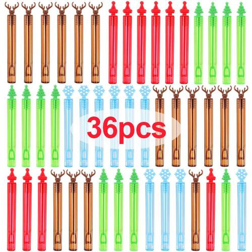 Christmas Bubble Wand Tube Empty Soap Bottle Christmas Home
