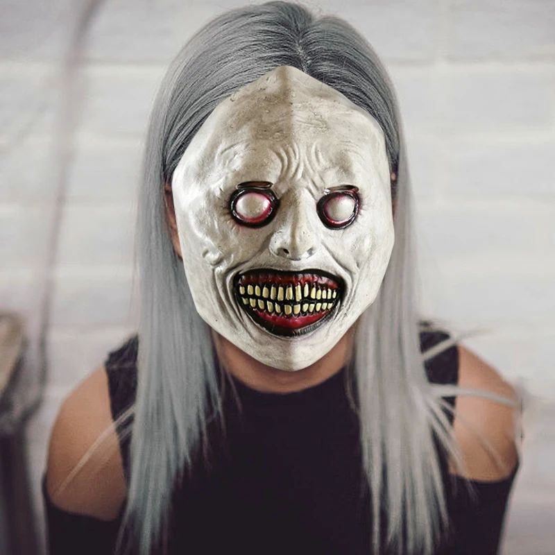 Smiling Demons Face Masks Creepy Halloween Mask The Evil Cos