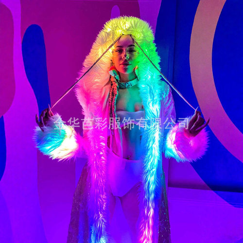 Christmas Costume Carnival Led Sequins Stage Holiday Perform