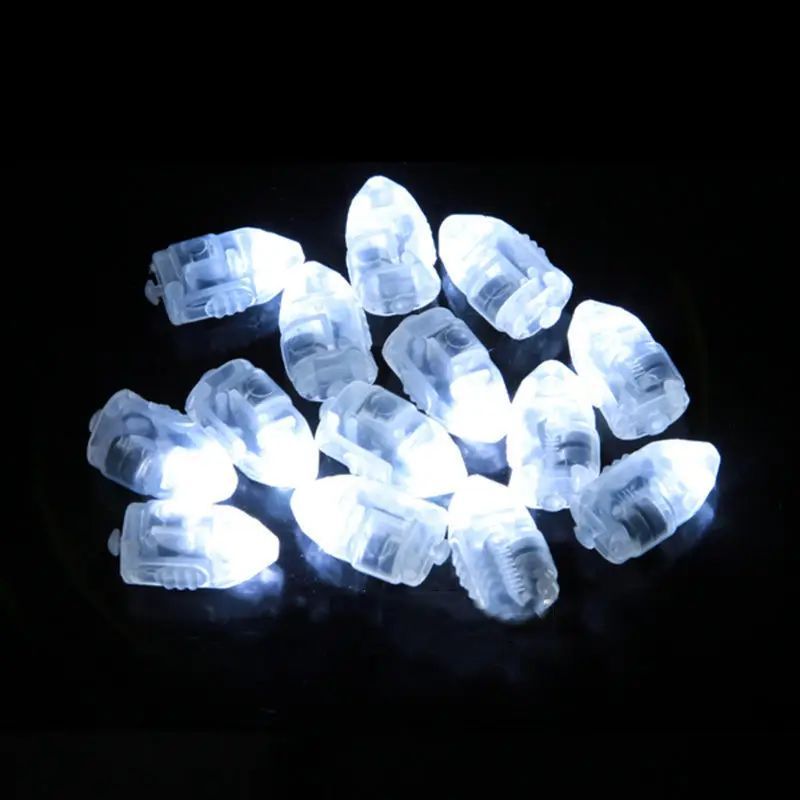 10PCS White LED Balloon Light For Paper Lantern Ball Lamps F