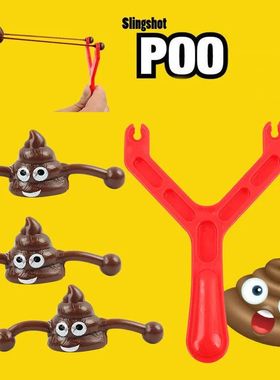 Funny Poo Launcher Tricky Slingshot Gifts For Children's Bir