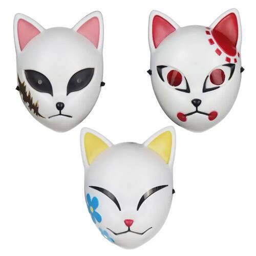Japan Anime Demon Slayer Mask Halloween Decor Cosplay Cute L
