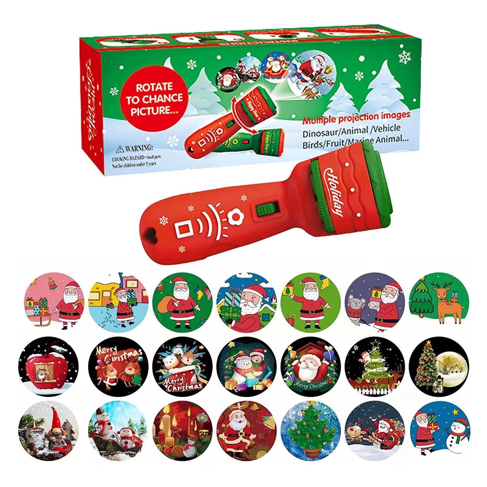 Children's Christmas Projector Flashlight Early Education Co