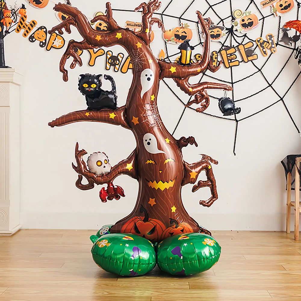 Halloween Balloons Decorations,1Pcs Pumpkin Ghost Witch Alum