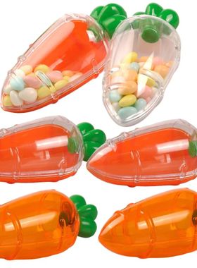 1/3/5pcs Easter Plastic Carrot Candy Boxes Creative Easter G