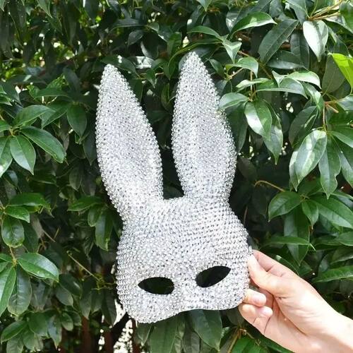 New Sexy Bunny Disco Mask Glitter Reflective Mask Cosplay Ha