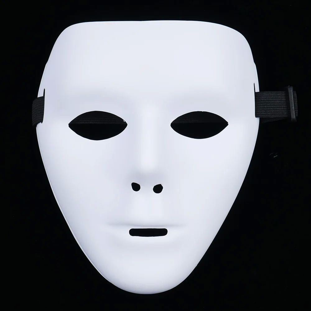 White Face Mask Halloween Party Masks Hip-Hop Ghost Dance Pe图片