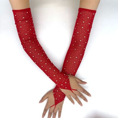 49CM Women Fashion Electronic Music Festival Sexy Mesh Shiny