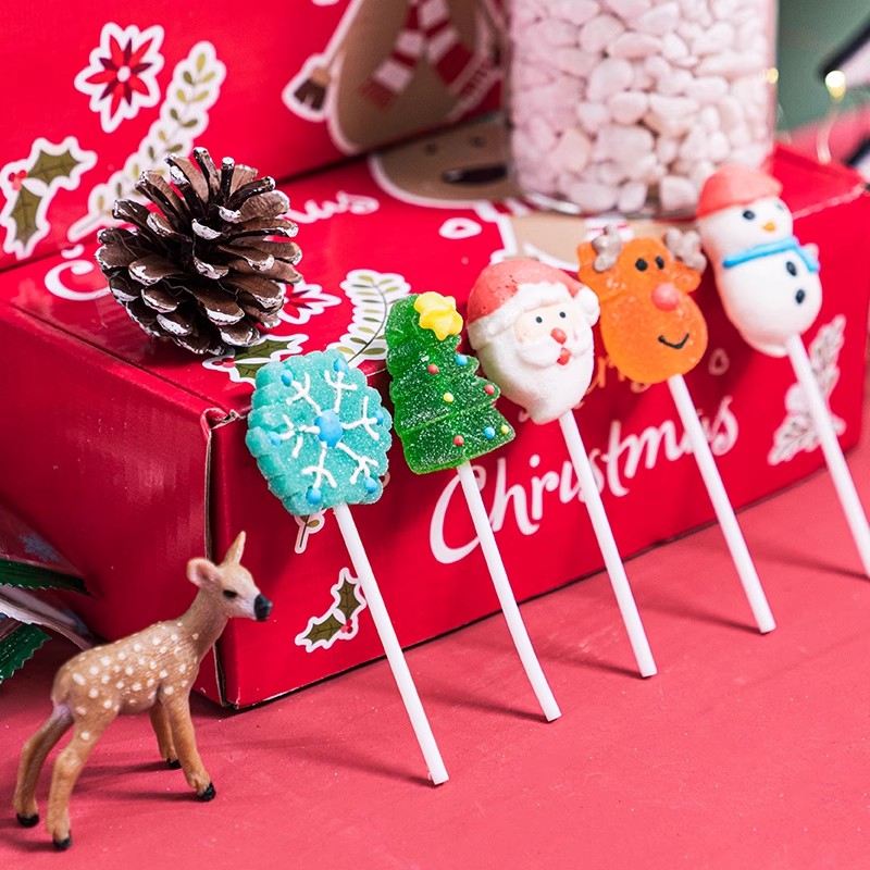 圣诞节糖果礼物可爱棒棒糖candy软糖圣诞糖果送儿童小礼物圣诞糖
