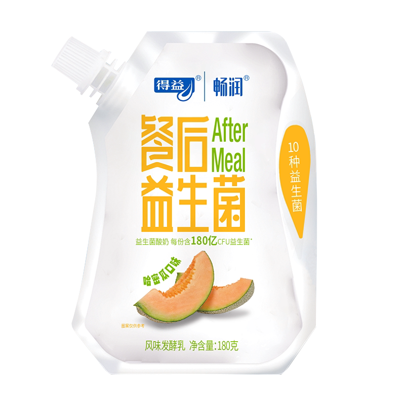 得益哈密瓜果味生牛乳风味发酵乳