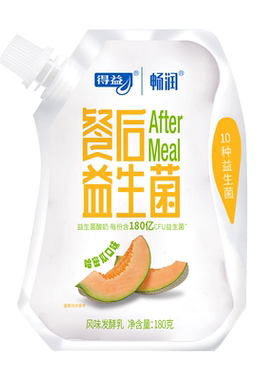 得益哈密瓜果味生牛乳风味发酵乳