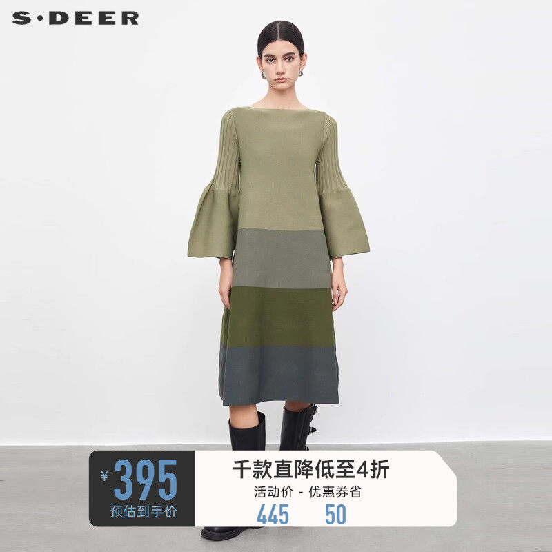 sdeer圣迪奥23秋时尚圆领喇叭袖慵懒风长款针织衫老钱风S233Z3501使用感如何?