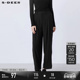sdeer圣迪奥春秋装 复古休闲松紧拉链拼接直筒长裤 S21380826