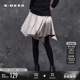 sdeer圣迪奥女装 个性 高腰做旧龟裂感不规则短裙S15481307