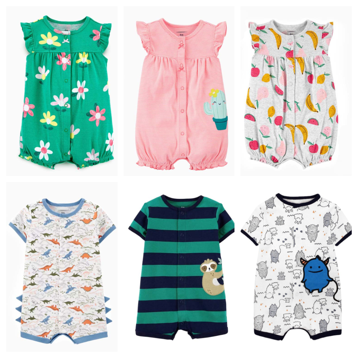 婴儿连体衣夏季薄款纯棉爬服