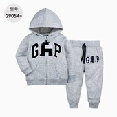 儿童宝宝洋气运动休闲外套装 婴幼童纯棉拉链连帽卫衣开衫 春秋装