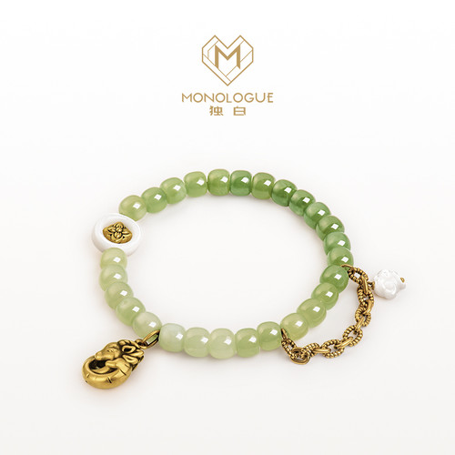 MONOLOGUE独白北纬三十度上古玄灵青龙复古黄金手链MR1309