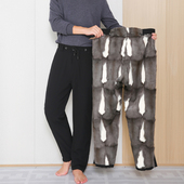 高端男士 可内穿 金狸貂皮毛一体轻盈保暖裤 2025年冬季 加厚防寒棉裤