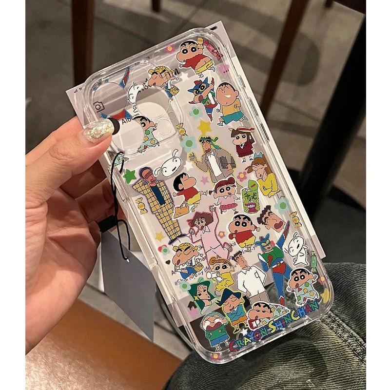 小新全家适用iPhone16手机壳苹果15小清新14时尚13ProMax防摔12全包XR潮XSMAX女16e新款11/7/8plus卡通保护套