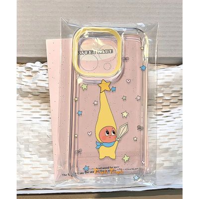 拔剑星星人适用iPhone17手机壳新款苹果16/15/14promax可爱13pro卡通12mini镜头全包11硅胶xr女xsmax软壳plus