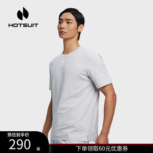 2026春季 吸湿排汗速干体恤抑菌跑步科技t T恤男士 hotsuit后秀短袖