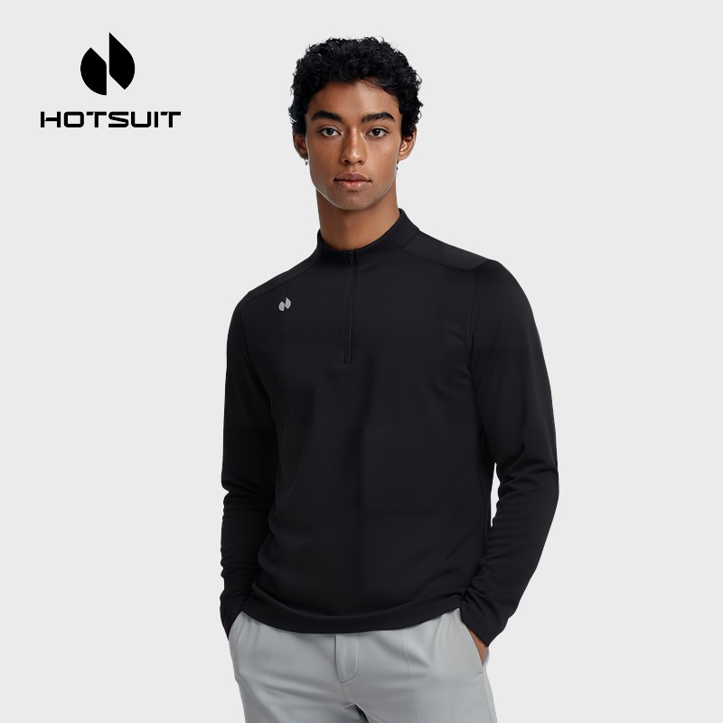 后秀吸湿透气运动男士长袖T恤