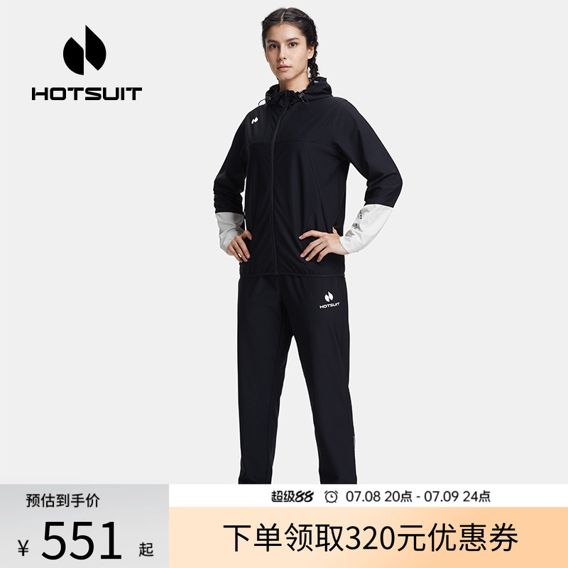 hotsuit后秀針織暴汗套裝女