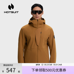 外套防风跑步 新款 hotsuit后秀运动连帽风衣男款 加绒加厚2026春季
