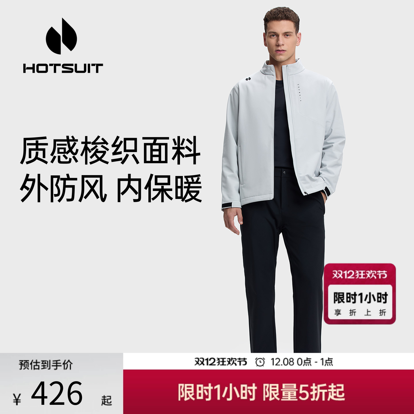 后秀加绒保暖户外男士风衣