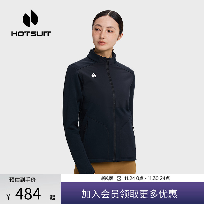 后秀加绒保暖运动女士外套