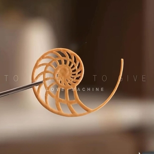 创意法餐装饰脆片蕾丝镂空分子料理鹦鹉螺点缀硅胶模具海螺造型