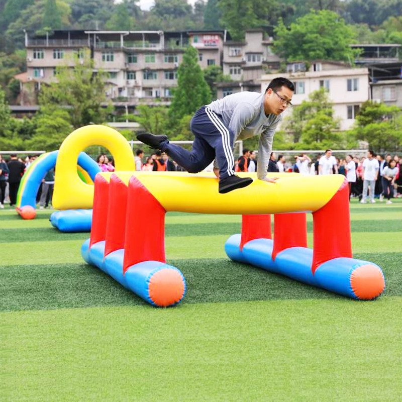 趣味运动会道具充气障碍赛四件套男生女生向前冲闯关比赛团建器材