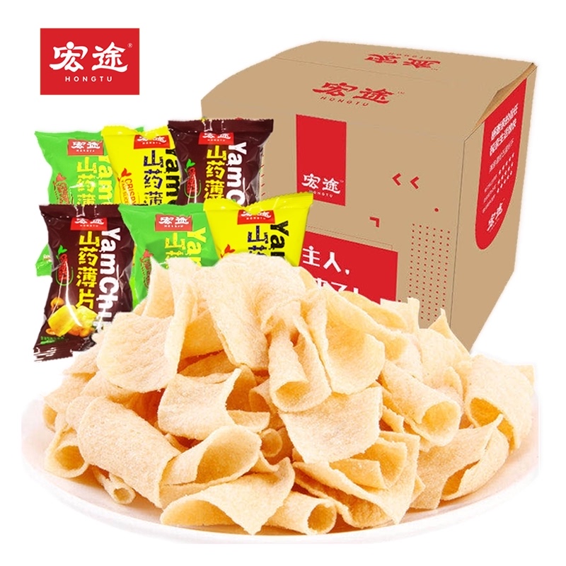 宏途山药薄片12g*20包三口味锅巴