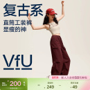 宽松直筒户外伞兵裤 VfU工装 女春夏新款 休闲速干运动裤 徒步登山 裤