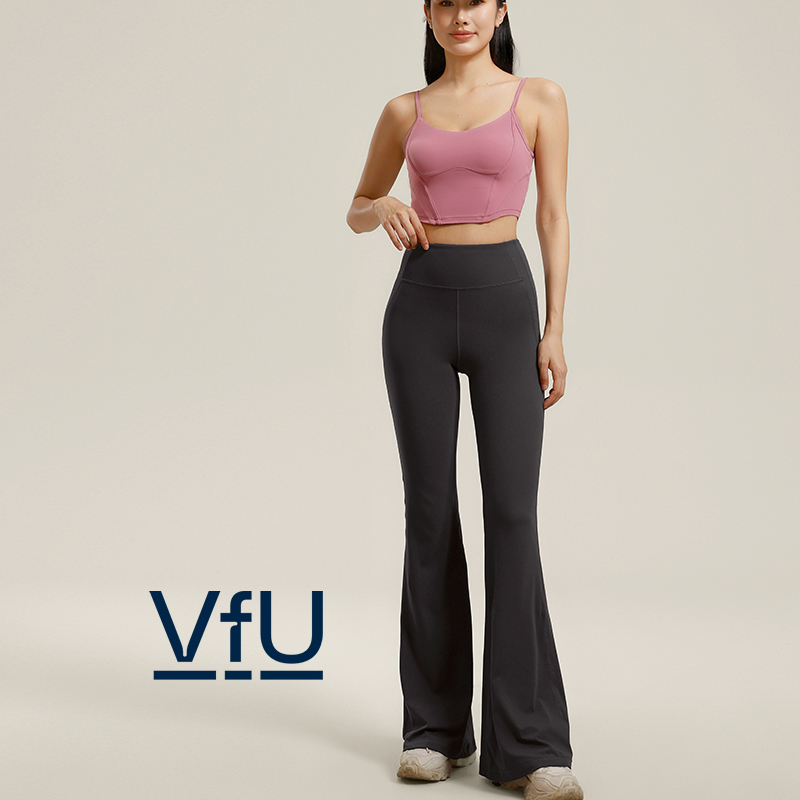 VfU新裸感喇叭裤瑜伽提臀舞蹈裤