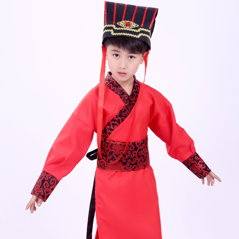 儿童剑客侠客古装大侠服装唐汉服装古代侠士男装武术表演服装男童